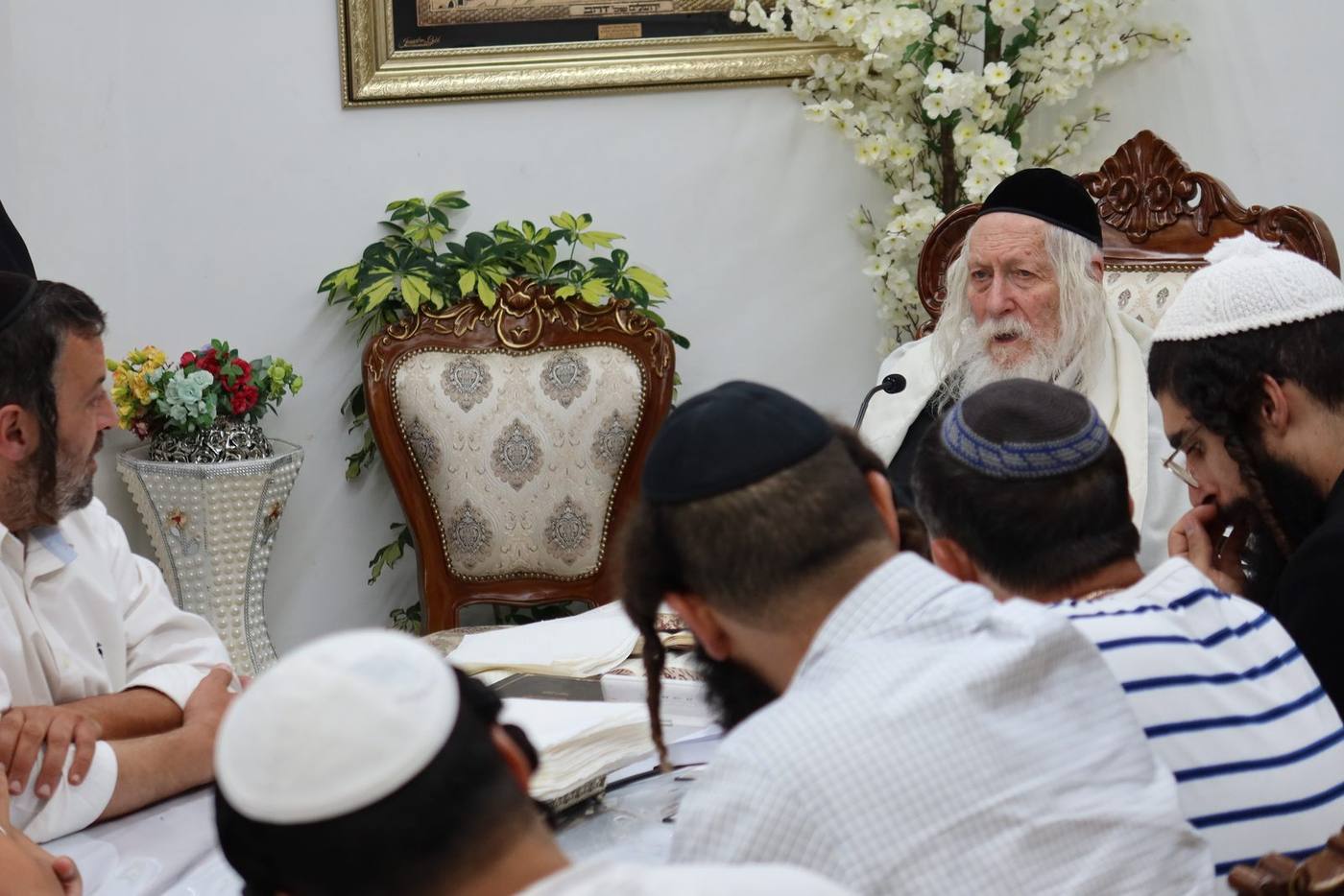 שיעור לאנ"ש מבאר שבע במעונו של מורינו הרב שליט"א
