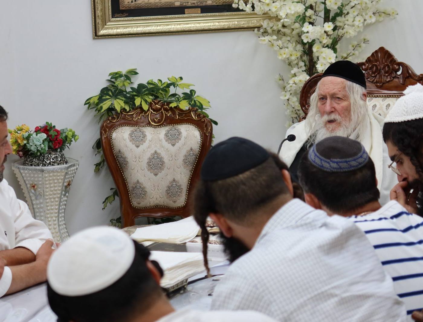 שיעור לאנ"ש מבאר שבע במעונו של מורינו הרב שליט"א